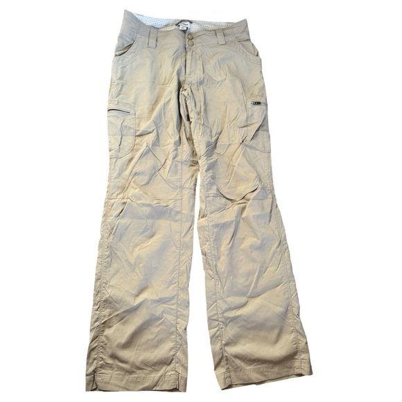L.L. BEAN WOMAN'S BEIGE NYLONG PANTS‎ SIZE 2 PETITE F2 - Picture 1 of 13